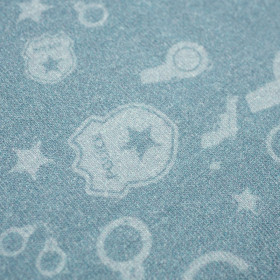 POLICE (background) / dark grey - single jersey TE210