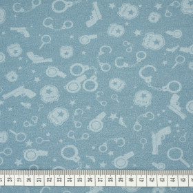 POLICE (background) / dark grey - single jersey TE210