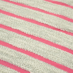 MELANGE GREY STRIPES / pink (2cmx0,7cm) - fancy knit fabric