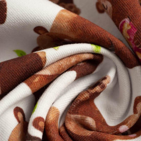 BEARS MIX (BEARS AND BUTTERFLIES) - looped knit fabric