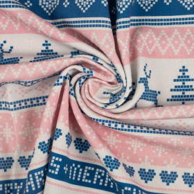 MERRY CHRISTMAS PAT. 2 (NORWEGIAN PATTERNS)  - single jersey with elastane 