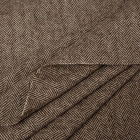 HERRINGBONE / brown - costume fabric