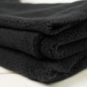 BLACK - cotton fleece