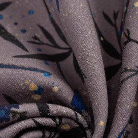 ENCHANTED MEADOW (ENCHANTED NIGHT) - looped knit fabric