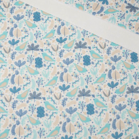 TURQUOISE BIRDS - Duffle fleece