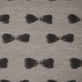 BOWS / grey - Duffle fleece