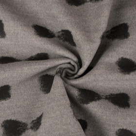 BOWS / grey - Duffle fleece