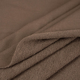 D-56 BROWN - thick looped knit 290g