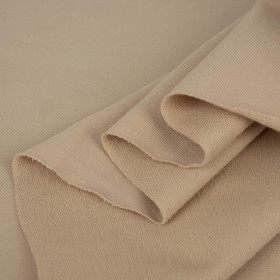 HAZELNUT / beige - looped knitwear with elastan PE260