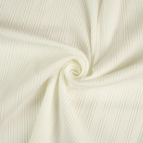 D-02 ECRU - Ribbed knit fabric