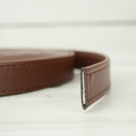 Leatherette strap 19 mm - brown 