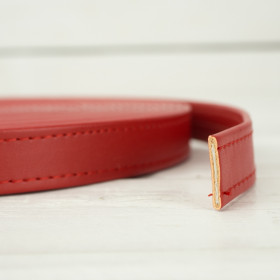 Leatherette strap 19 mm - red 