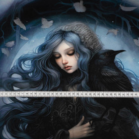 GOTHIC GIRL PAT. 2 - PANEL (60cm x 50cm) SINGLE JERSEY