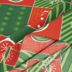 CHRISTMAS TRICK -  Cotton woven fabric