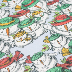 SNOWMEN IN CAPS - looped knit SP250