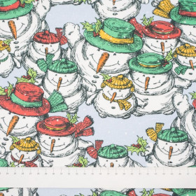 SNOWMEN IN CAPS - looped knit SP250