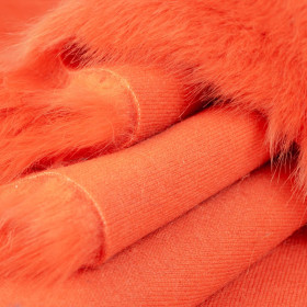 ORANGE - Faux fur trim 15cm x 150cm 