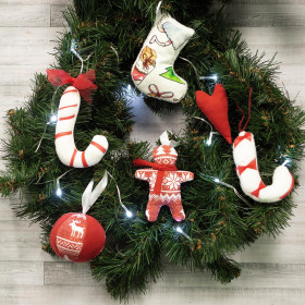 Winterbag + paper pattern for Christmas decorations 