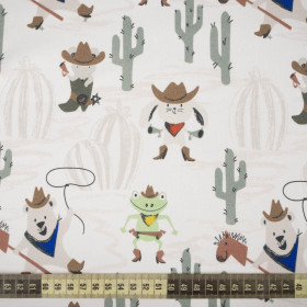 ANIMALS / wild west - looped knit fabric