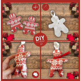 Winterbag + paper pattern for Christmas decorations 