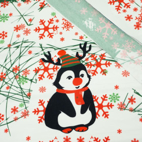 PENGUIN REINDEER 2.0 / green M (50cm x 60cm) - panel single jersey TE210