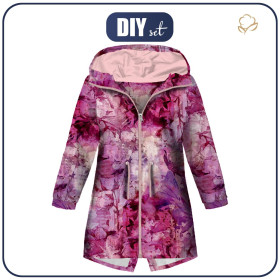 KIDS PARKA (ARIEL) - PINK PARADISE PAT. 3 - softshell