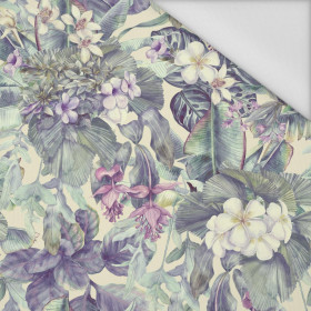 PURPLE FLORAL - Waterproof woven fabric