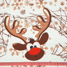 REINDEER / brown M (50cm x 60cm) - panel single jersey TE210