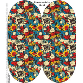 "Beanie" cap - RETRO COMICS PAT.1 / Choice of sizes