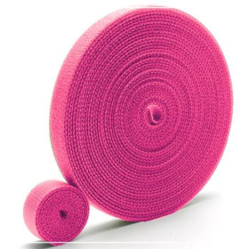 Nylon Velcro Hoop Tape 20 mm complet - PINK