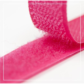 Nylon Velcro Hoop Tape 20 mm complet - PINK