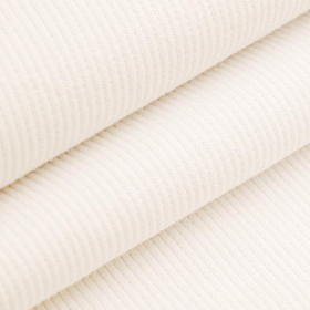 Elastic sweat in convex stripes SD - Cloud Dancer/ ECRU (D-02) 