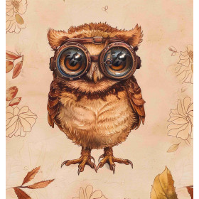 OWL STEAMPUNK FOREST PAT. 1 - PANORAMIC PANEL 60cm