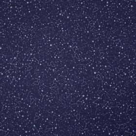 CONSTELLATION OF STARS ( GALAXY ) / dark blue - looped knit 