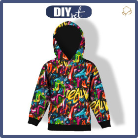 KID'S HOODIE (ALEX) -  STREET GRAFFITI WZ.7 - sewing set