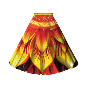 FLOWERS - skirt panel "MAXI"