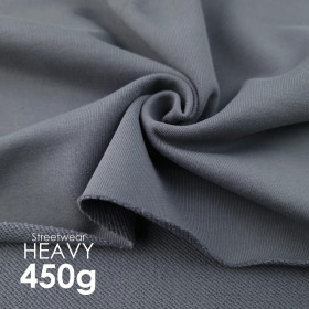 French terry TWILL / HEAVY 450g - GREY