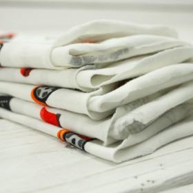 FAST WHEELS / red on white - single jersey with elastane TE210