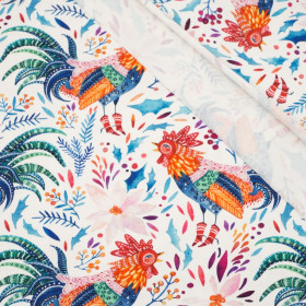 ROOSTERS / white - single jersey with elastane TE210