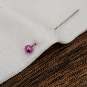 PIXELS pat. 2 / purple  - single jersey with elastane 