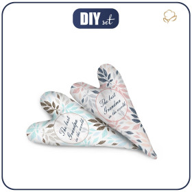 DECORATIVE HEARTS - PASTEL LEAVES EN