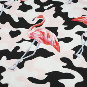 CAMOUFLAGE FLAMINGOS - Waterproof woven fabric