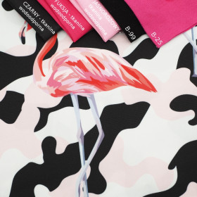 CAMOUFLAGE FLAMINGOS - Waterproof woven fabric