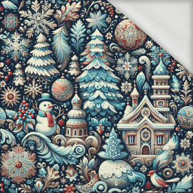 Vintage Christmas wz.29 - looped knit fabric