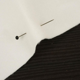 TROPICAL LEAVES pat. 2 / black - Upholstery velour 