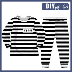 CHILDREN'S PAJAMAS " MIKI" - PRISON BELTS - sewing set