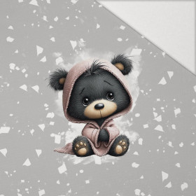 WINTER ANIMALS wz.12 - panel (60cm x 50cm) Hydrophobic brushed knit