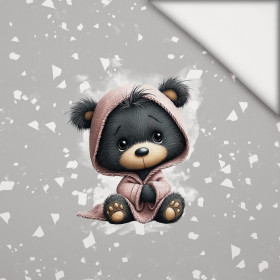 WINTER ANIMALS wz.12 -  PANEL (60cm x 50cm) light brushed knitwear