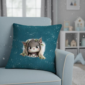 WINTER ANIMALS wz.19 -  PANEL (60cm x 50cm) light brushed knitwear