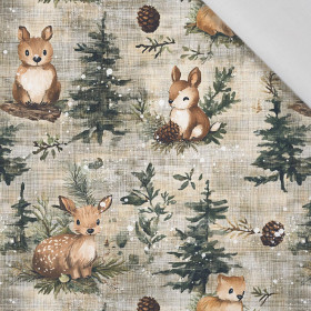 WINTER ANIMALS WZ.3 - Cotton woven fabric